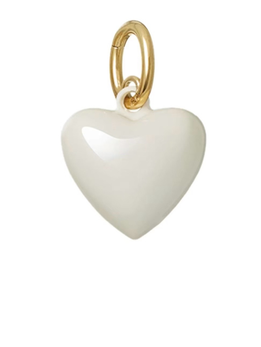 Roxanne Assoulin The Mini Puffy Heart Charms in White *NEW*